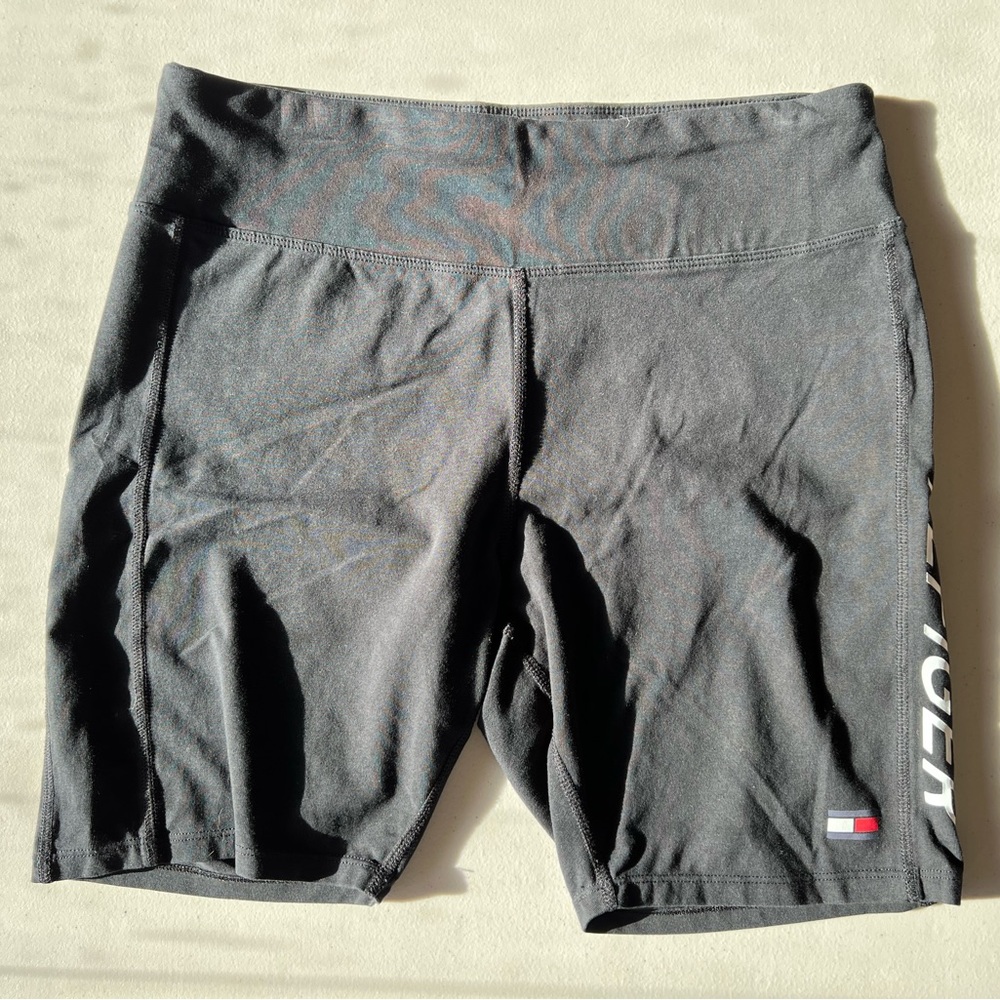 Tommy Hilfiger Sport Women’s Performance Athletic Black Bike Short Large
